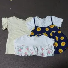 100㎝ 半袖シャツ 3枚セット