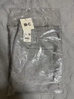 ユニクロC スウェットワイドパンツ グレー