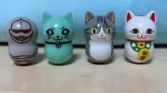 クーニャッツ クーナッツ フィギュア 4匹 COO’NYATS 起き上がりこぼしのサムネイル