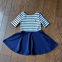 POLO ralph Lauren ストライプ Aラインワンピース 半袖