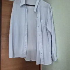 GRL ライトブルー ボタンアップシャツ DK948