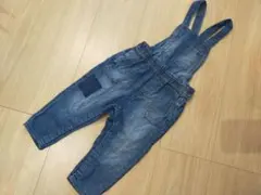 H&M デニム風 オーバーオール サロペット 80㎝ ヴィンテージ風