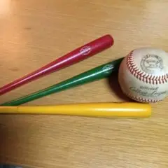 HATA 木製バット3本と公式野球セット