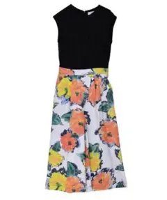 【美品】LAGUNAMOON SUMMER FLOWERガウチョコンビネゾン