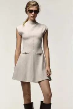 ZARAニットワンピ　スナ系