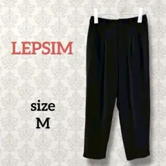 レプシィム【M】タックテーパードパンツ ウエストゴム ハイウエスト オフィス