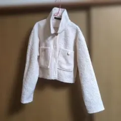 GORGE アイボリー クロップドジャケット F