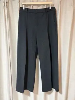UNIQLO ユニクロ　ブラッシュドジャージワイドパンツ＋（丈長め）