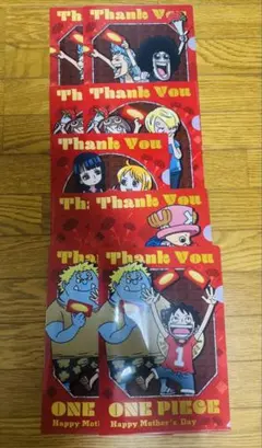 ONEPIECEワンピース×Ghana A4クリアファイル全5種9枚。