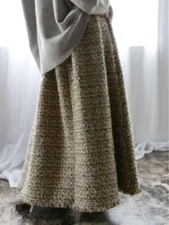【完売品】KATRIN TOKYO ツイードボリュームロングスカート