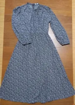 earth music & ecology フラワープリント 長袖ワンピース美品