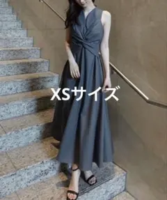 ツイストギャザーワンピース　anuans