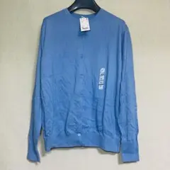 新品　UNIQLO ユニクロ　UVカットスーピマコットンクルーネックカーディガン