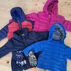 《送料込》ダウンジャケット４点&グローブ２点