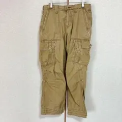 アメリカンイーグル カーゴパンツ ストレート 無地 30(M-L相当)ブラウン