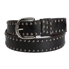 【セール中】ブラック　スタッズベルト y2k sk8 グランジbigboy n