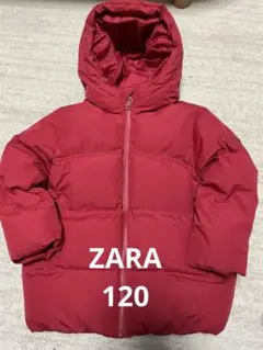 ZARA⭐︎ザラ赤いフード付きダウンコート