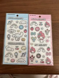 PETA MELON シナモロール マイメロディ シールセット