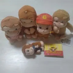 おさるのジョージ 　ぬいぐるみ 5体セット