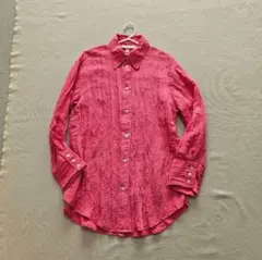 H&M 長袖 ロング シャツ ブラウス ピンク XS ⁄ S ～M 相当