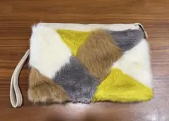 ファー ショルダー＆クラッチバッグ