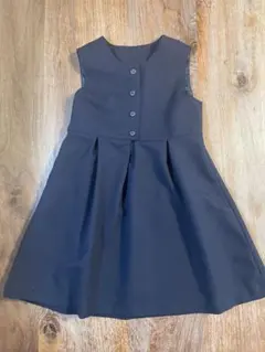 ネイビー ノースリーブ ワンピーススーツ