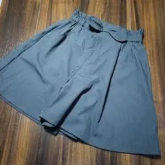 ブラック ハーフパンツ サイズ130 ウエストリボン付き