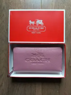 新品・未使用】COACH ピンク 長財布 型番:CW778 - メルカリ