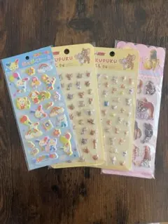 PUKUPUKUシール❣️ウサハナ❣️トムとジェリー❣️4枚セット❣️