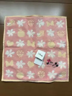 Disney ミニーマウス タオルハンカチ ピンク