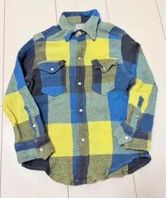 DENIM&DUNGAREE デニムダンガリー　チェックシャツ 110cm