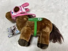 高知競馬のハルウララ号を応援しよう　ぬいぐるみ　タグ付き　ハルウララ　メンコ