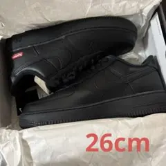 新品未使用 Nike Air Force 1 Supreme ブラックLOW