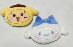 ちいかわ　サンリオ ヘアクリップ うさぎ ハチワレ ポムポムプリン