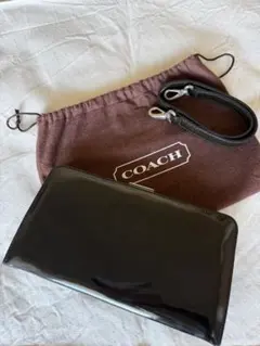 COACH ブラッククラッチバッグ 保存袋付き