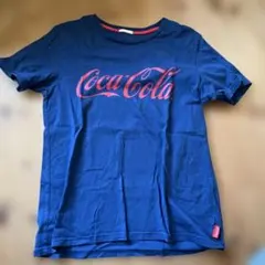 GU コカ・コーラ 半袖Tシャツ ネイビー