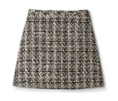 GRL インパン裏地付きツイード台形ミニスカート