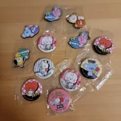 くら寿司 BT21 缶バッジ&ラバー 12個セット