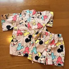 ミッキー ミニーマウス 甚平