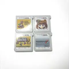 【匿名配送】ニンテンドー3DSカセット マリオ4本セット