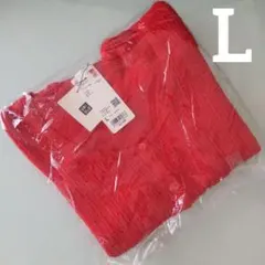 新品 UNIQLO C / レースラウンドネックショートカーディガン（赤・L）