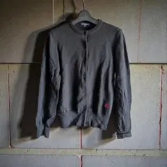BURBERRYのブラック ニット カーディガン