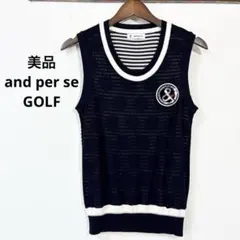 美品 and per se GOLF ベスト　ルコック　フィラ