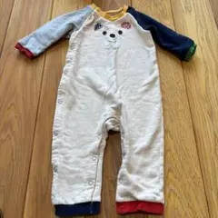 HOT BISCUITS クマ刺繍ロンパース