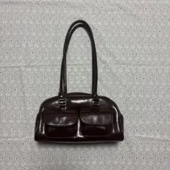 ハンドバッグ　ブラウン