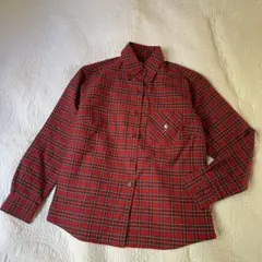 ♪FUKUZO フクゾー/タータンチェックB.Dシャツ