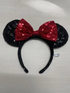 ディズニーカチューシャ ミニー スパンコール