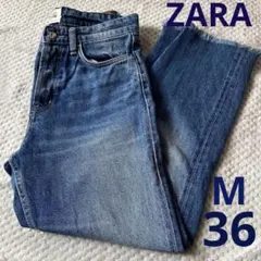 ZARA 切りっぱなし　デニム　ジーンズ　36 26 M 切りっぱなし