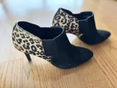 COLE HAAN コールハーン　ヒョウ柄 レオパード　ブラック　ブーティのサムネイル