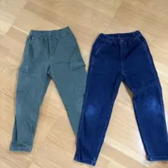 キッズ　140センチ　 カーゴパンツとスリムフィットパンツセット